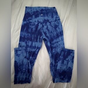 Lululemon align Blue Tie-Dye Leggings